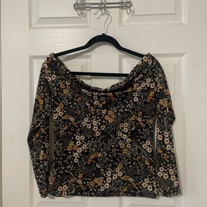 H&m off the shoulder floral top